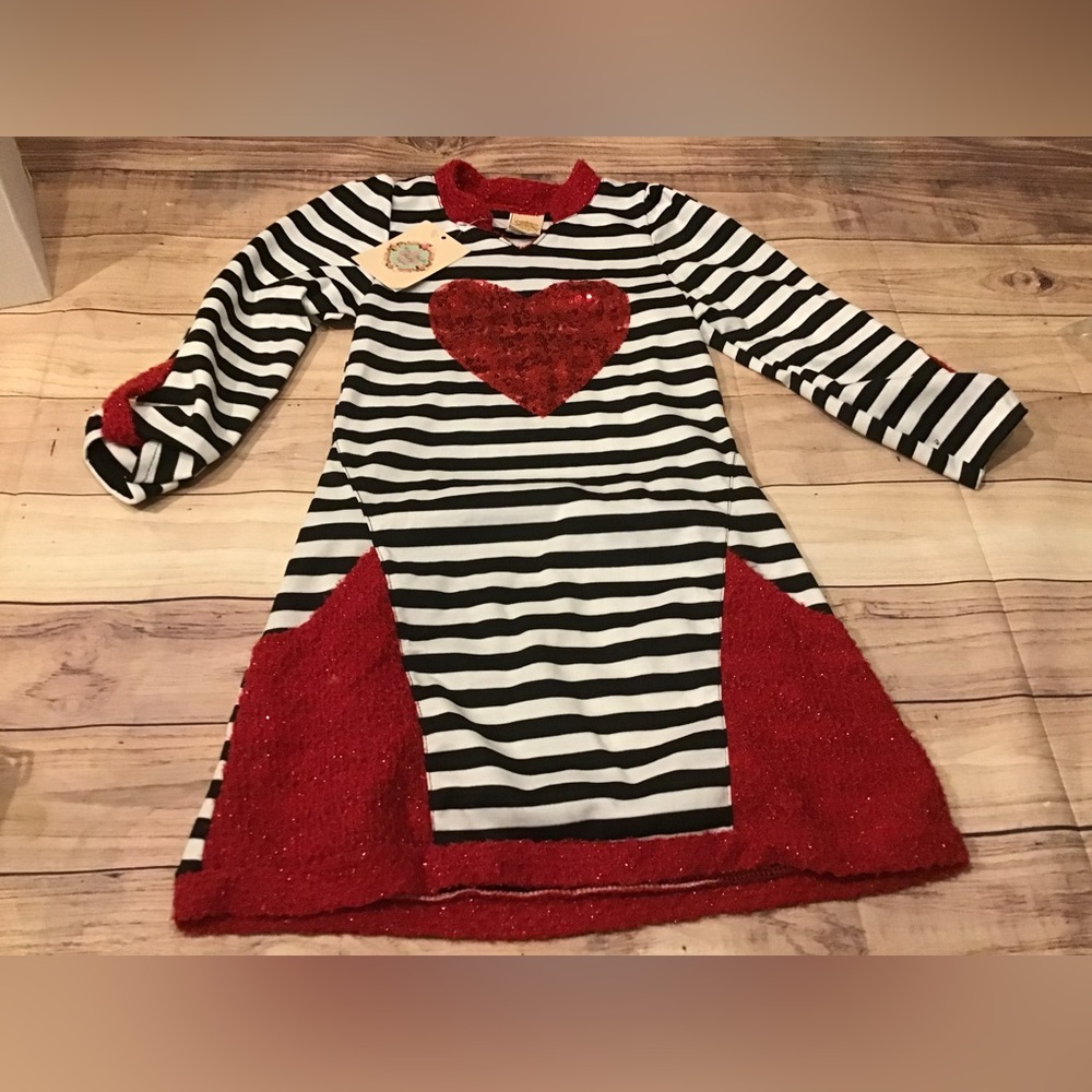 Mia belle baby couture heart dress size 4t -New